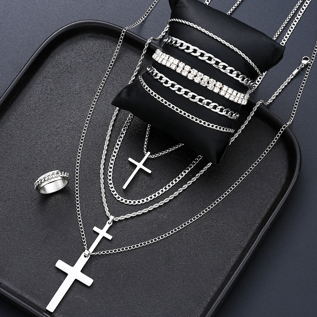 Elegant Cross Jewelry Set for Men™
