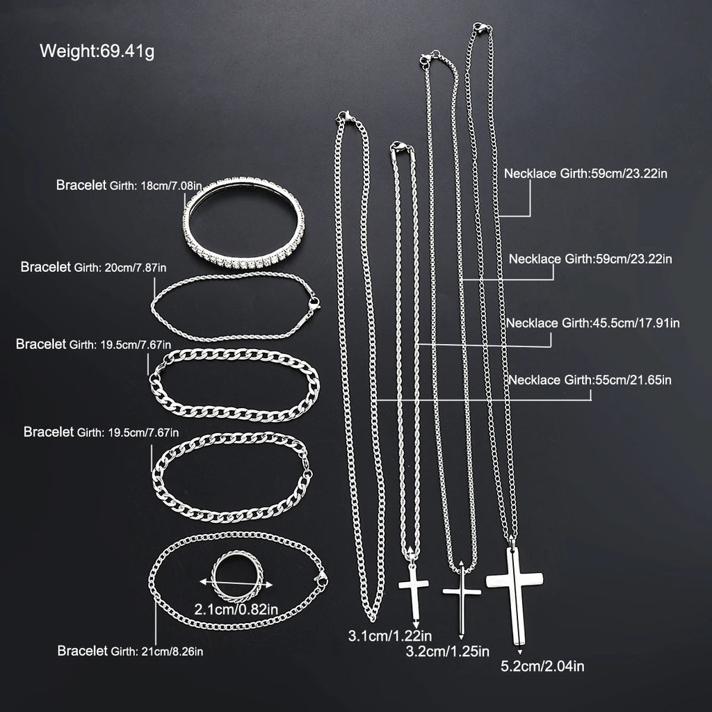 Elegant Cross Jewelry Set for Men™